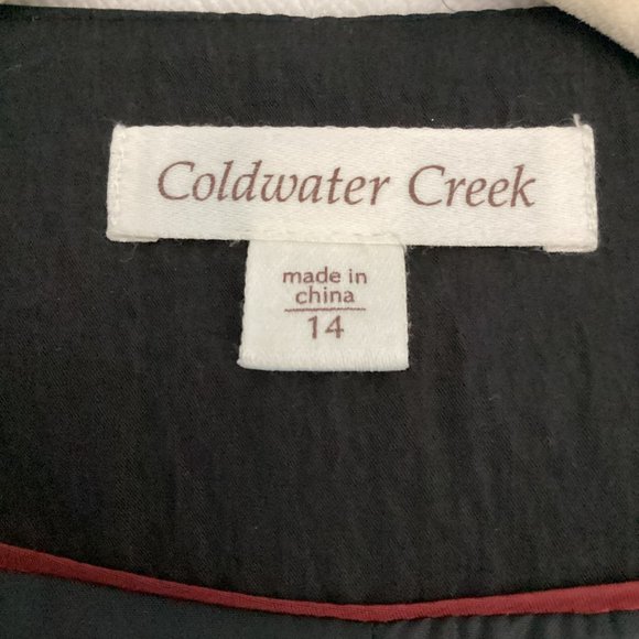 NWT Coldwater Creek Women's Bead Embellished Peplum Jacket in Black Size 14 - Picture 5 of 7